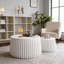 Ensemble de tables de rangement rondes blanches