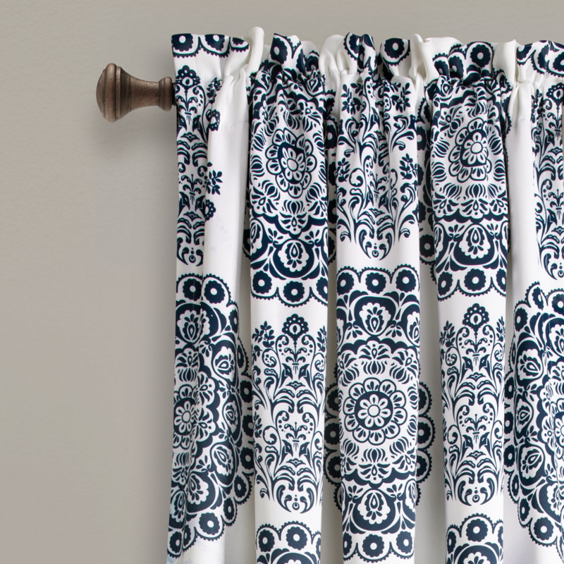 Lakefield Room Darkening Thermal Curtain, 132cm W x 241cm L, Navy