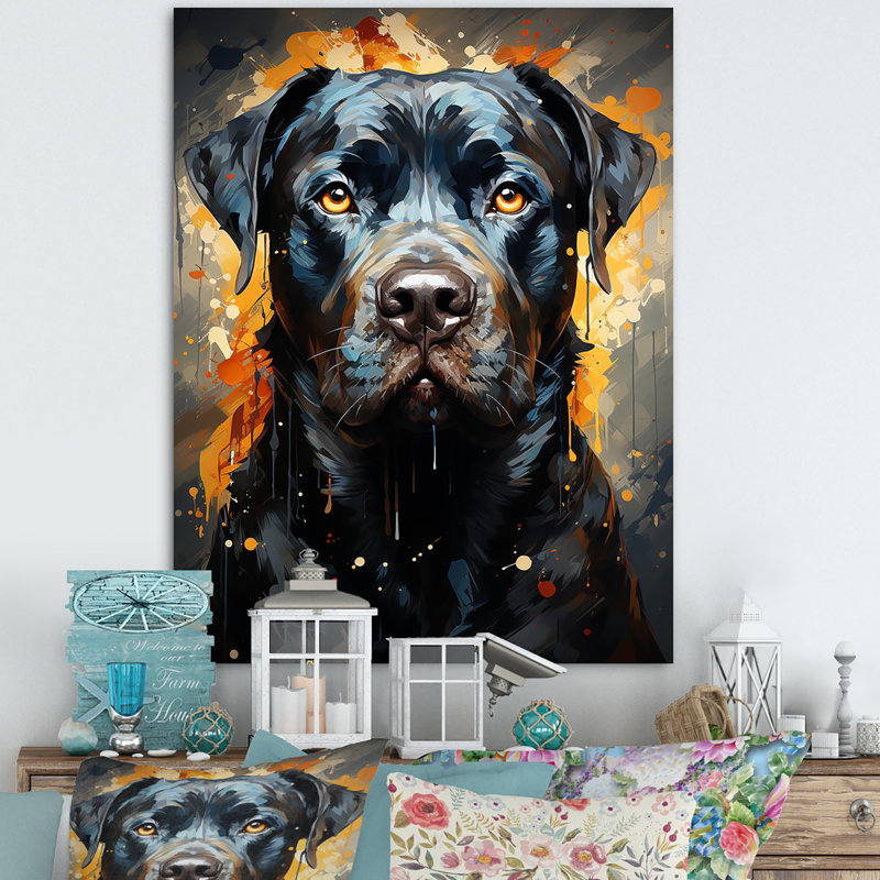 Cane Corso Confidence I sur toile, H 32 po x l 16 po x P 1 po, Toile tendue