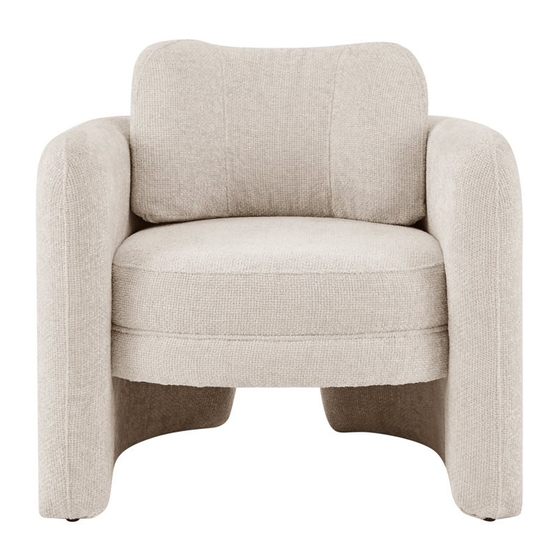 Cristie Upholstered Armchair, Grenada Cream Fabric
