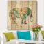 - Impression bohème et éclectique sur bois de pin naturel-37111329