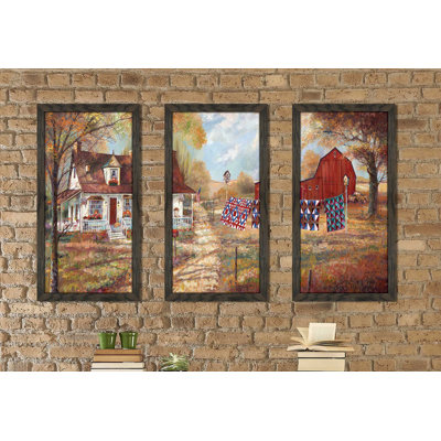 " Afternoon Quilting " 3 - Pieces