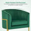 Fauteuil demi-tonneau en velours avec coussin Jaquaisha-787395579
