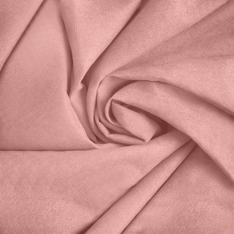 Nalaiyah Velvet Chenille Eyelet Curtains, 142cm Width x 137cm Drop, Blush
