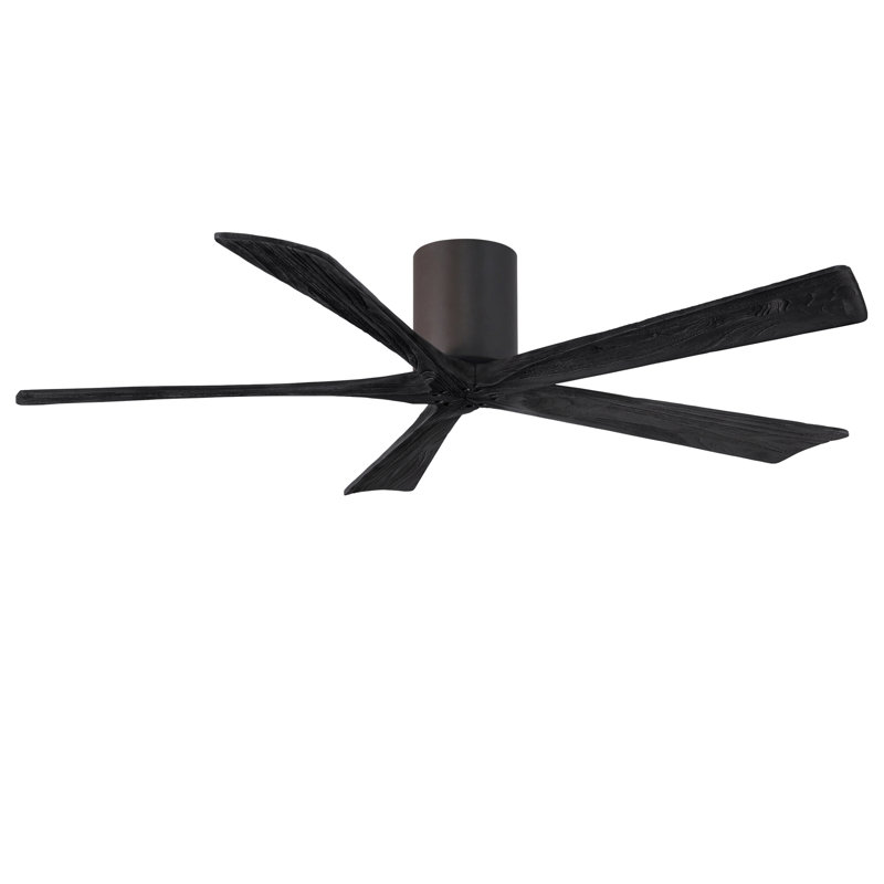 Ventilateur à pales encastré 5 pales Irene, Bronze texturé, Noir mat, Finition du boîtier du ventilateur