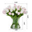 Arrangement de tulipes dans un vase