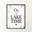 On Lake Time - Reproduction d'art textuel sur toile encadrée-29513981