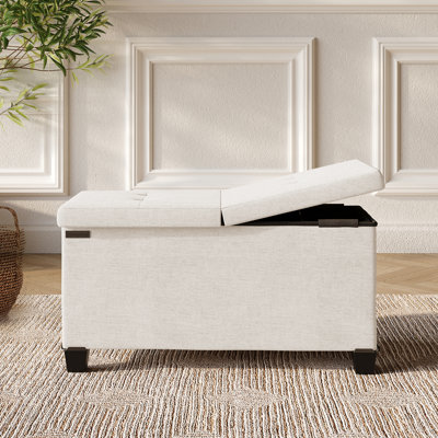 Banc de rangement avec repose-pieds Vérrant