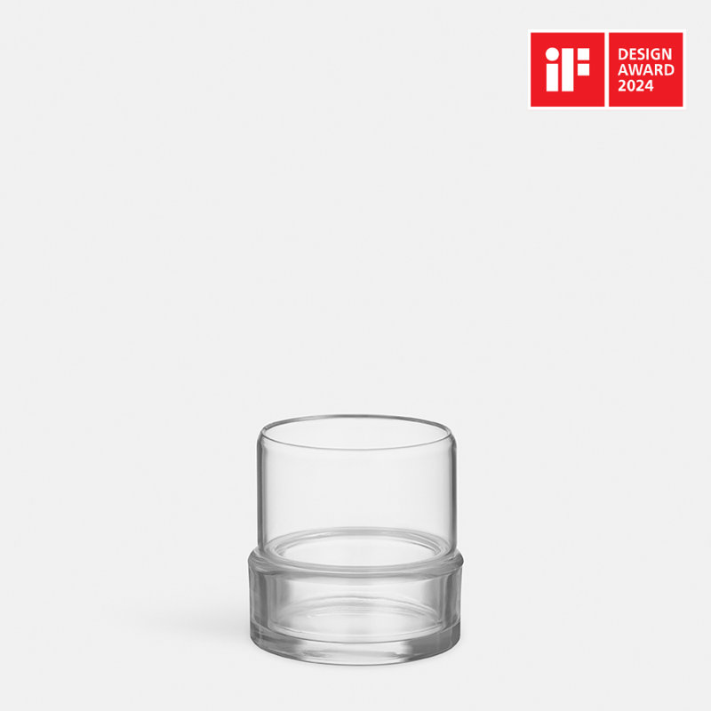 Tou Votive Candle Holder, 3.3" H x 3.4" W x 3.4" D