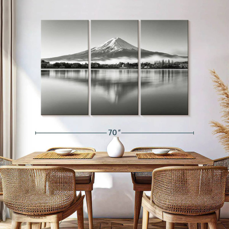 Alvord Mount Fuji Monochrome, 24" H x 38" W