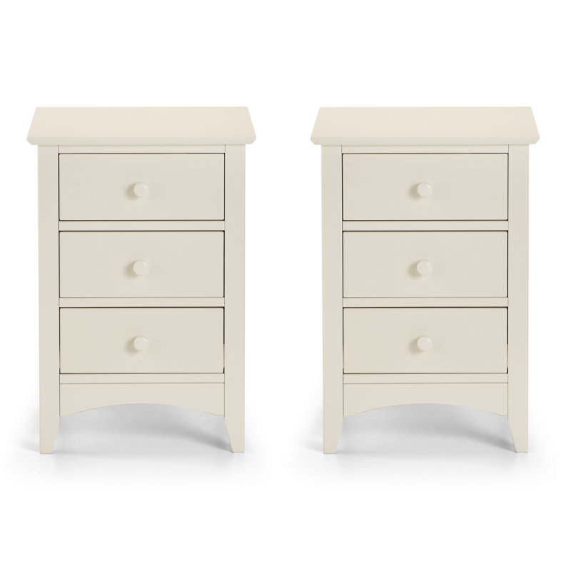 Kingsbury 44cm W Solid Wood Bedside Table