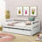 Twin Wooden Daybed with Twin Size Trundle-1877143015