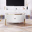 Table basse moderne avec 2 grands tiroirs de rangement Modern (31,5 po)