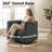 35.4'' Wide Upholstered Swivel Chair-1284096207