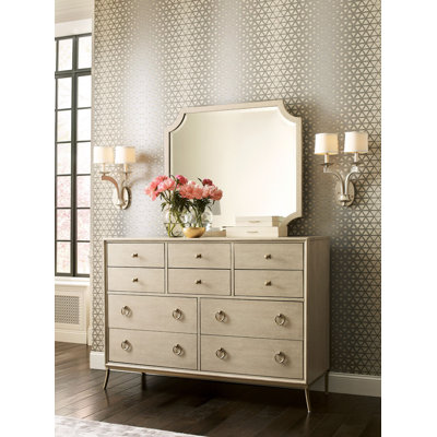 Commode double 10 tiroirs l 57 po