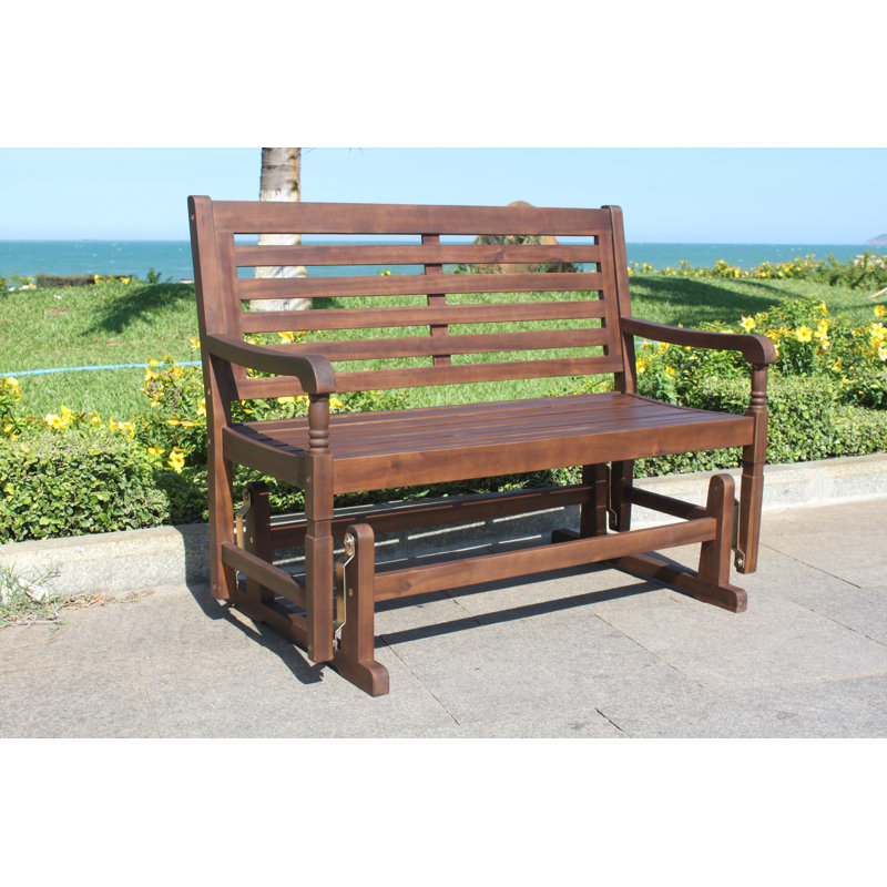 Banc coulissant en bois massif Borrero