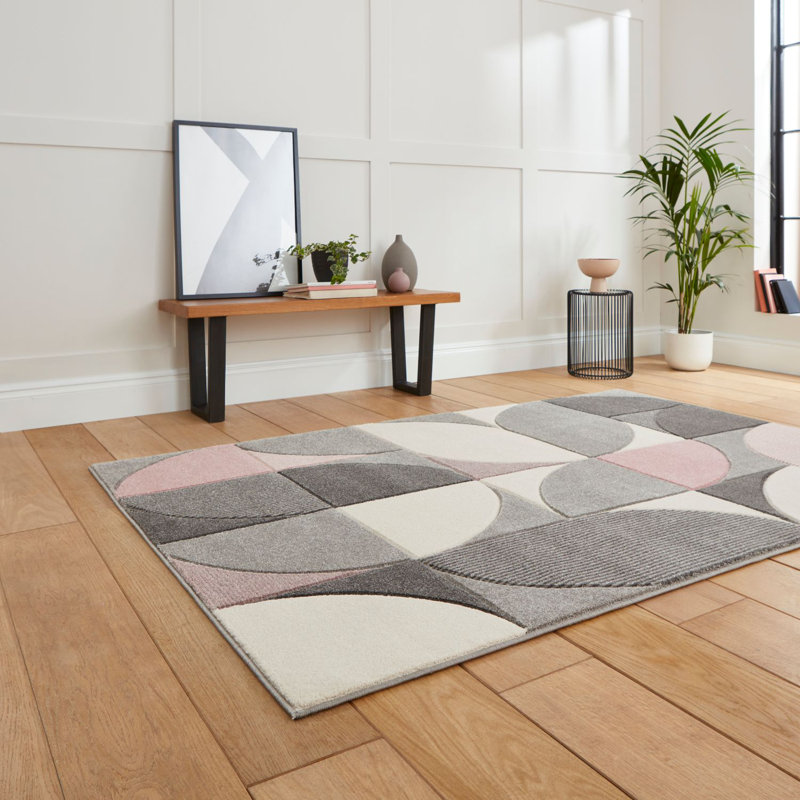 Matrix area rug Machine Woven Rectangle Grey, Rectangle 120 x 170cm