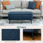 Polyester Upholstered Storage Bench-1094641574