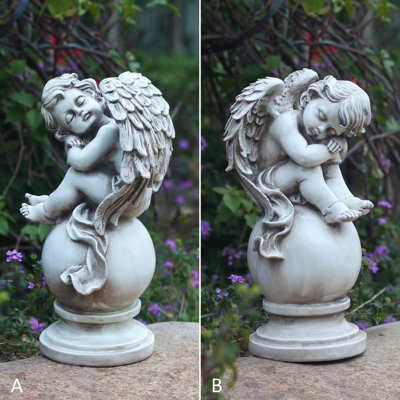 Kareemah Angels & Cherubs Weather Resistant Polyresin Garden Statue
