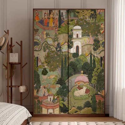 Garde-robe simple à peinture à l'huile