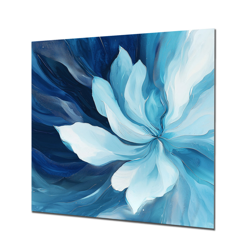Éternelle mélodie de tulipe bleue II, H 16 po x l 16 po