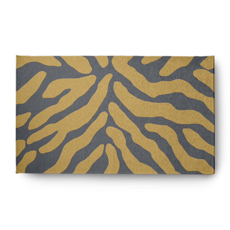 Chenille Abstract Indoor Rug, Rectangle 4' x 6'