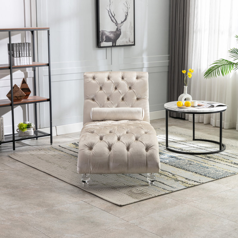 Canapé Leisure avec pieds en acrylique, Beige