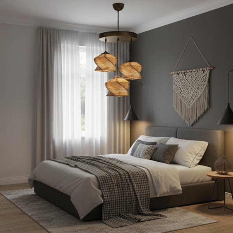 Luminaire suspendu géométrique à 3 lumières Auric