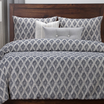 Diamond Creek Modern Farmhouse Ikat Duvet Cover