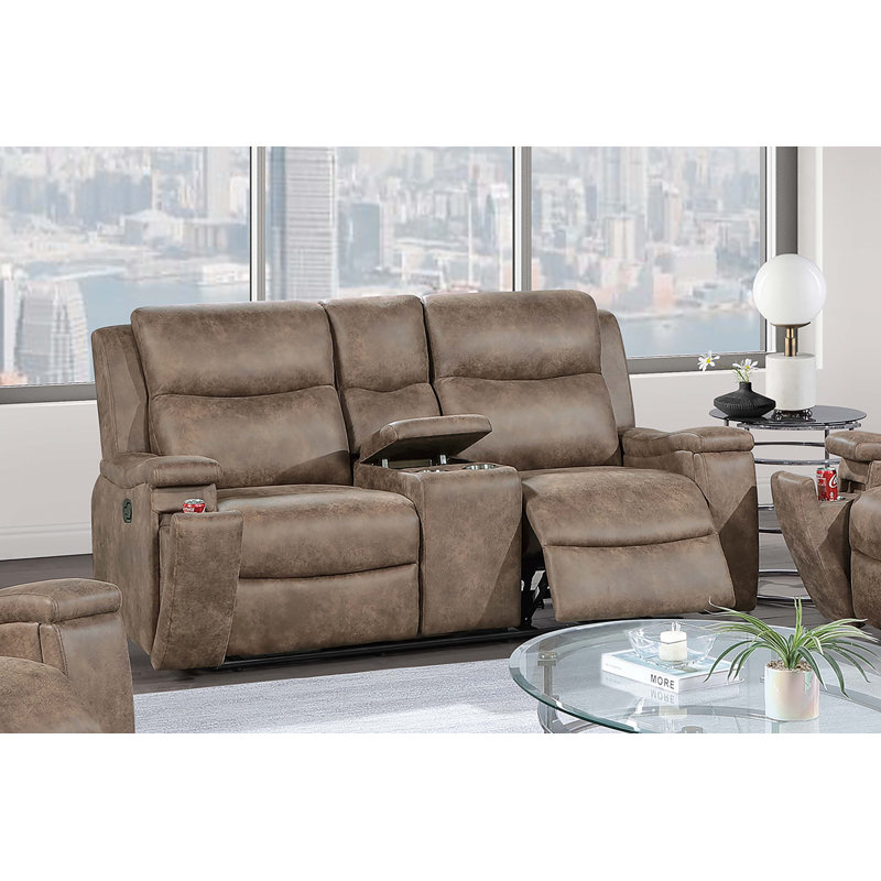 Vieira Motion Loveseat, Auburn