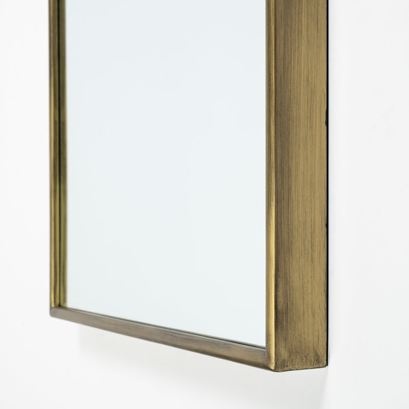 Wall Mirror, 70" x 28", Gold/Black