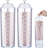 2 Pcs Plastic Straw Dispenser Clear Straw Holder For Counter Straw Container With Lid Dispenser For Pencils