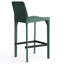 Tabouret de bar H 26 po entièrement assemblé, tabouret de bar rembourré en cuir Saddle avec siège rembourré, tabouret de bar à hauteur de comptoir avec repose-pieds à structure en métal pour îlot de cuisine, vert-737761615