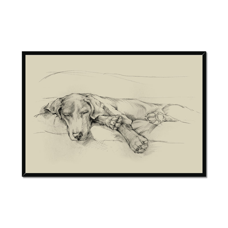 Dog Days II by Ethan Harper - Print, Black Framed Paper Print, 65cm H x 95cm W