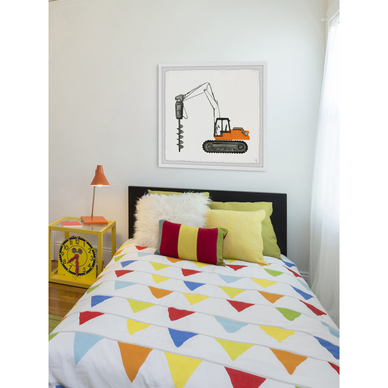 Julie Drilling Truck - Print, 41cm H x 41cm W