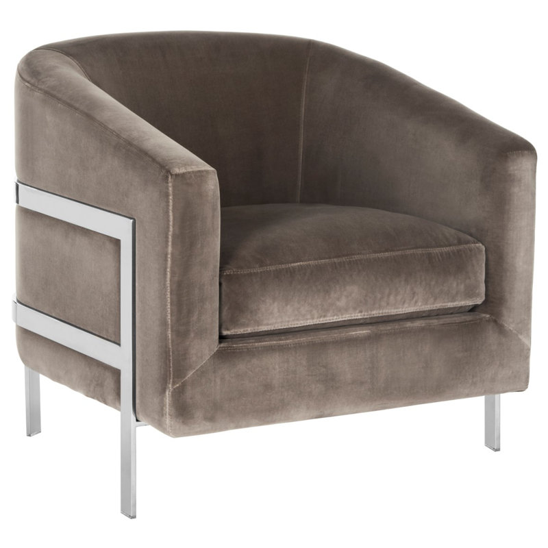 Fauteuil demi-tonneau, Gris de Giotto