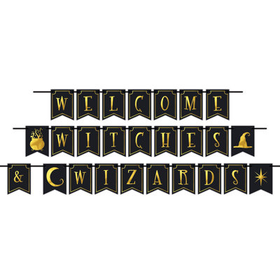 Banderole Foil Welcome Witches & Wizards