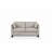 Matias Dusty Leather Loveseat (Assembled)