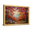 Plantes et fleurs, forêt d'automne, banc, vue sur le lac, peinture-878454881-878454886-878454909