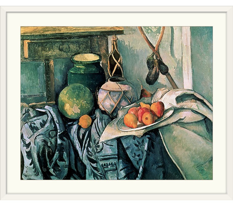 Still Life with Fruit Pitcher and Fruit-Vase - Cezanne Paintings