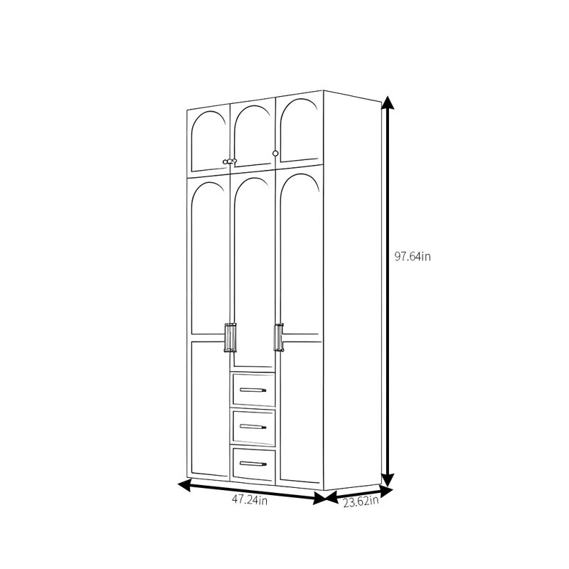 Simple And Light Luxury High End Wardrobe