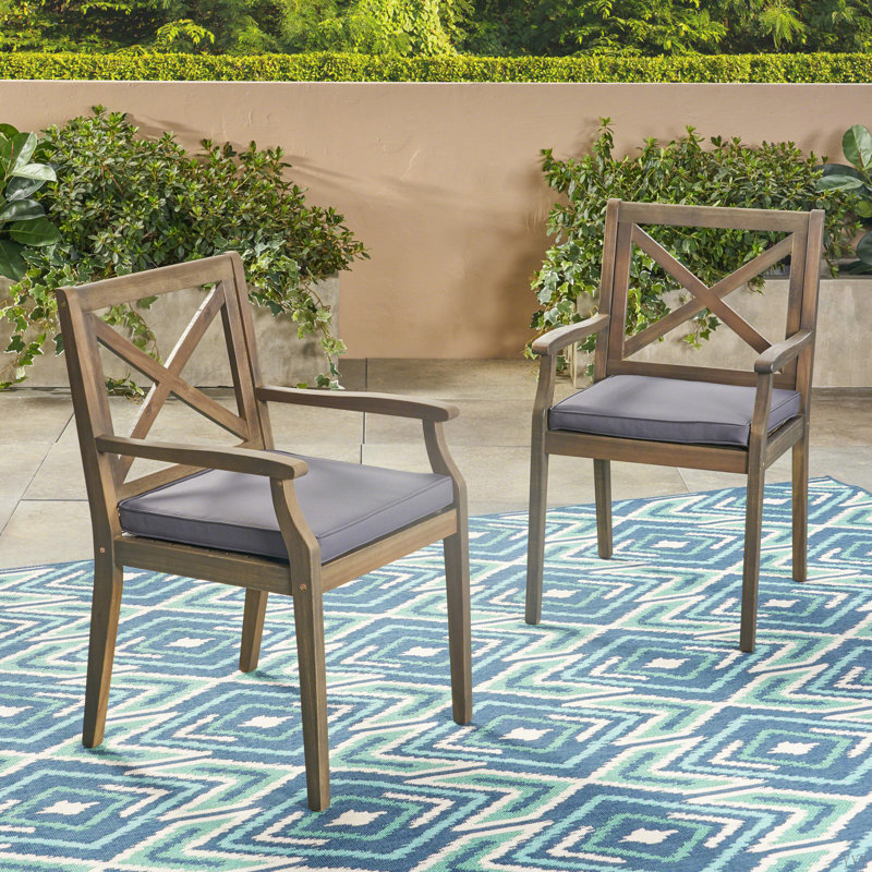 Chaise avec 2 coussins Perla