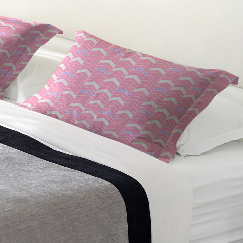 Taie décorative Rhonda, Très grand, Microfibre, Rose / Mauve