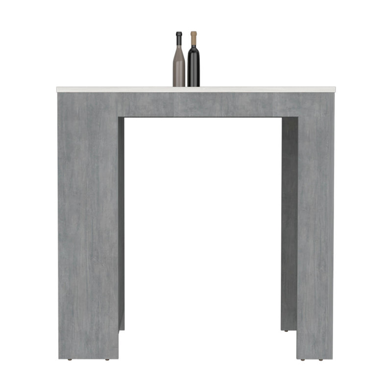 Kitchen Island Doyle, Concrete Gray