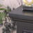 Black Solid + Manufactured Wood Electric Fireplace-2038362581