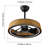 Boho Round Enclosed Reversible Ceiling Fan Light