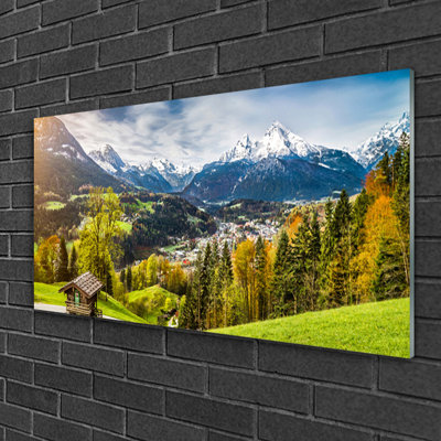 Landscape Alps - No Frame Print on Glass