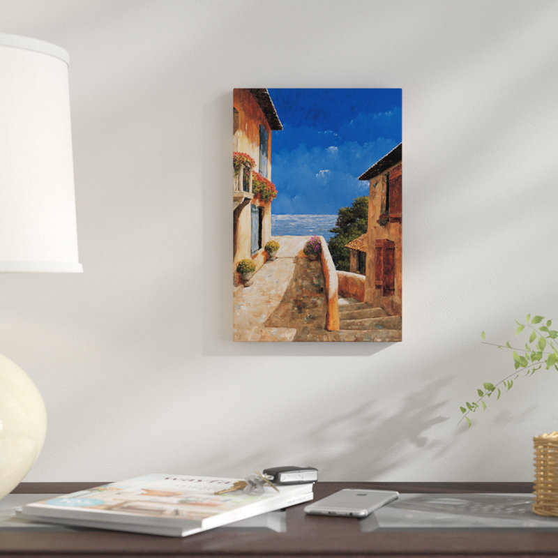 «Villa By the Sea», reproduction sur toile, H 60 po x l 40po x P 1,5 po, Toile tendue