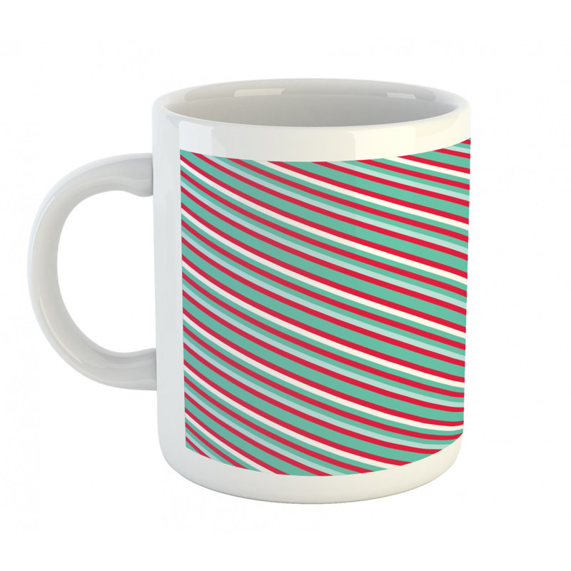 Grande tasse à café à lignes diagonales
