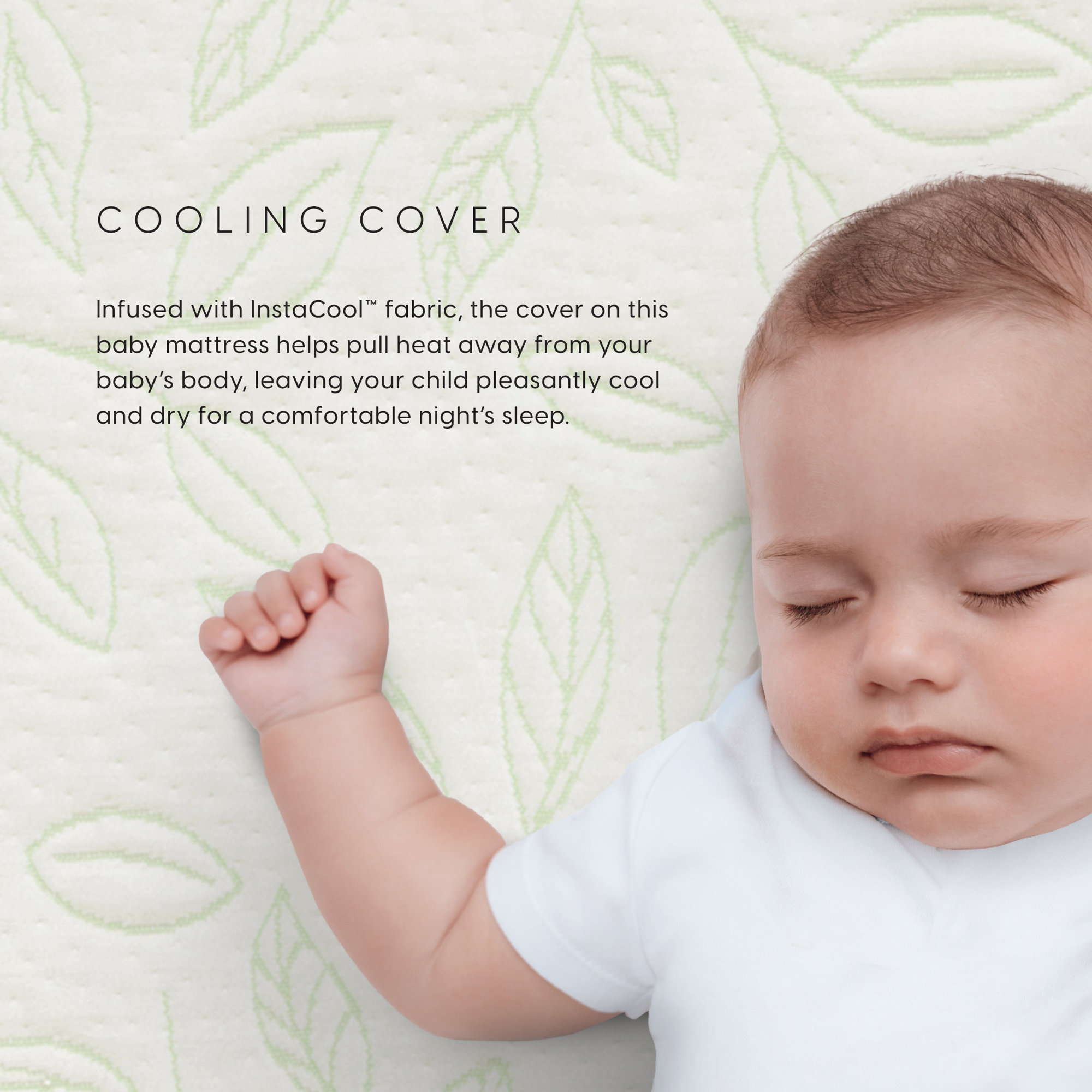Breathable Luxury Crib Mattress, White